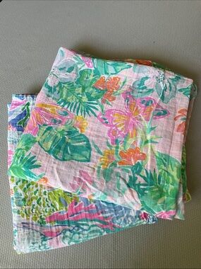 Lilly Pulitzer for Pottery Barn Kids Set of 2 Organic Cotton Baby Blankets